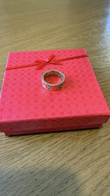 золота ош: Кольцо, Проба 585, Женские, Фианит, Б/у — 3