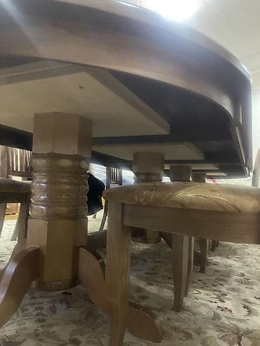 stol: Стол и стул для зала, цвет - Коричневый — 6