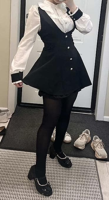 🖤 Платье + туфли ВЕСЬ КОМПЛЕКТ ВСЕГО ЩА 1900 сом РАЗМЕР М сзади