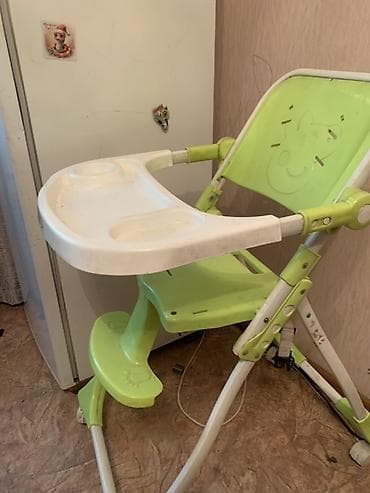детский стульчик для кормления 2в1: Стульчик для кормления, Другой бренд, Пластик, Другой вид, цвет - Зеленый — 2