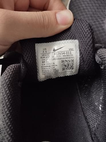 женская обувь 42 размер: Мужские кроссовки, 40.5, Nike, Б/у, цвет - Черный — 4