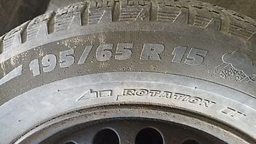 кок талаа: Дөңгөлөктөр монтажда 195 / 65 / R 15, Кыш, Комплект, Жеңил унаалар, Темир, тешиктери - 5 — 1