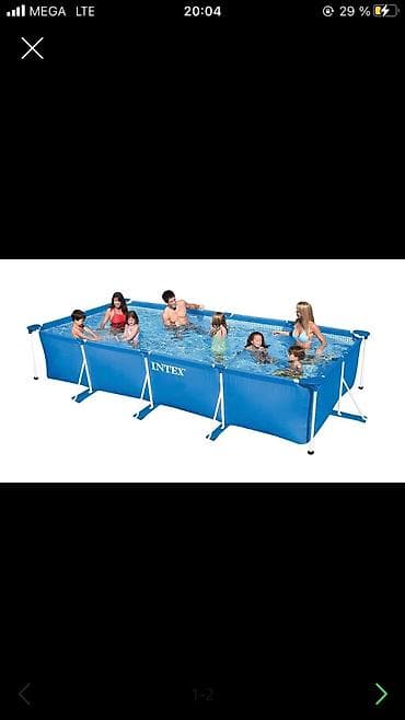 Спорт жана эс алуу: Бассейн Intex Rectangular Frame Pool представляет собой просторное и — 2