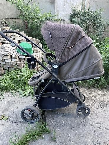 babyton: Коляска, Другой бренд, цвет - Коричневый, Б/у, Самовывоз, Бесплатная доставка, Платная доставка — 1