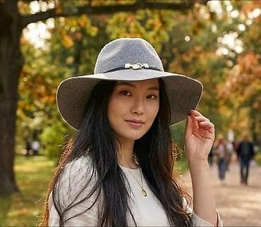 Шляпа женская фетровая, широкие ПОЛЯ. Район Политеха