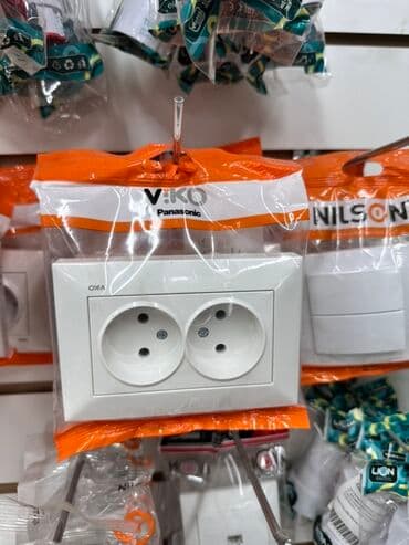 продаю вок: Розетка, С заземлением, Viko, Встроенные, 2 гнезда — 1