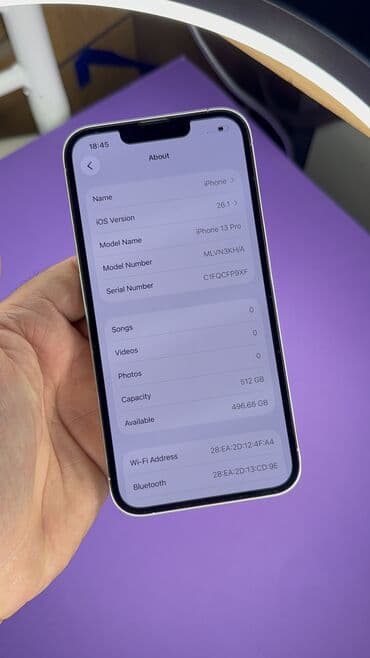 поменять номер о: IPhone 13 Pro, Б/у, 512 ГБ, 92 % — 8