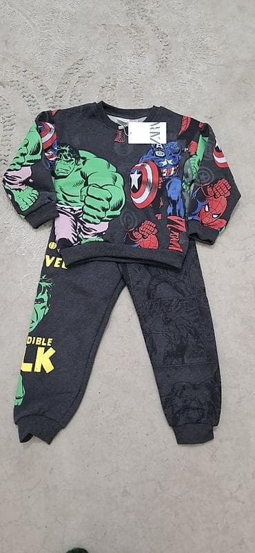 Балдардын кийим-кечелери жана бут кийимдери: Комплект, түсү - Кара, Жаңы — 2