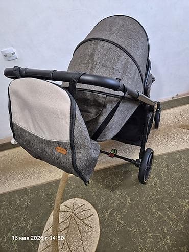 Балдар дүйнөсү: Прогулочная детская коляска INING BABY б/у, но почти новая с рюкзаком — 3