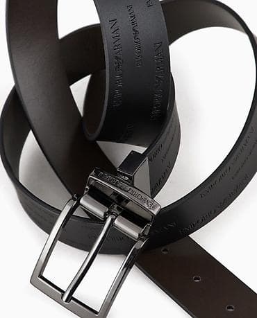 Ремни и пояса: Ремень, Armani, Материал: Натуральная кожа, Мужские, Новый — 2