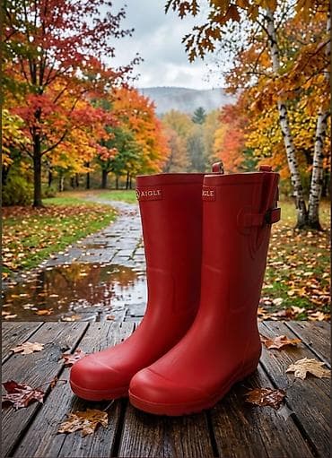 На фото — сапоги легендарной французской марки **Aigle** (Эгл). Они