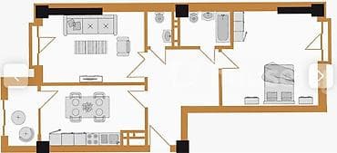 Продажа квартир: 2 комнаты, 67 м², Элитка, 13 этаж, Готовая ПСО (под самоотделку) — 2