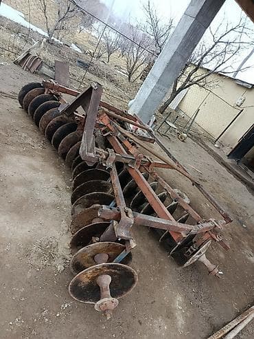 Дисковая борона навесной для трактора. - Конструкция