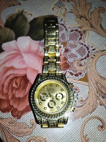 часы fossil бишкек: Классикалык сааттар саат, Rolex, Алтын, Президенттик, Эркектердики — 4