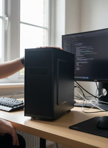 игровой компьютер комплект: Компьютер, ядер - 8, ОЗУ 8 ГБ, Для несложных задач, Новый, Intel Core i7, HDD + SSD — 1