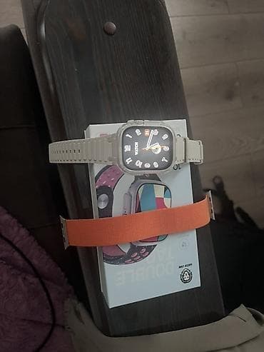 Смарт-часы в стиле Apple Watch Ultra с дополнительным ремешком -