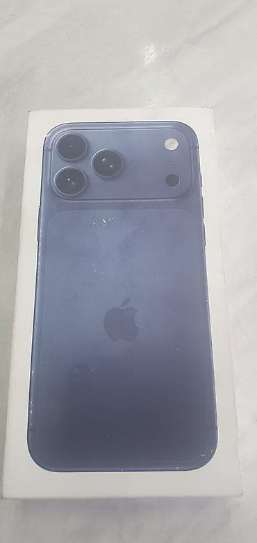 телефон бишкек бу: IPhone 17 Pro Max, Жаңы, 256 ГБ, Көк, 100 % — 1