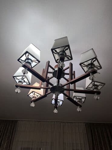 цена уличного фонаря: Люстра один стаканчик желтый из-за того что там стоит обычная — 2