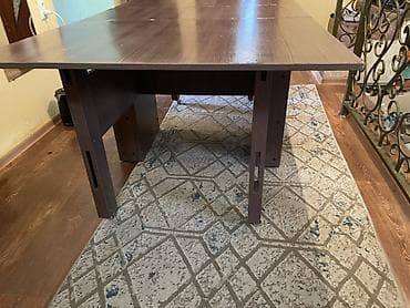 Столы-трансформеры: Стол трансформер Для кухни, Раскладной стол, Длина, см: 180 см, цвет - Коричневый — 4