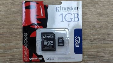 Карта памяти Kingston micro SD 1ГБ, новая, оригинал. 1 ГИГАБАЙТ