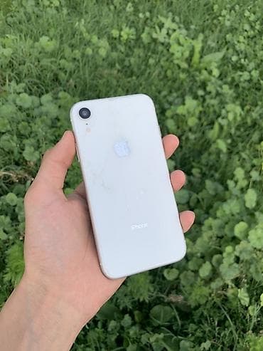 apple iphone a: IPhone Xr, Б/у, 128 ГБ, Белый, 76 % — 1