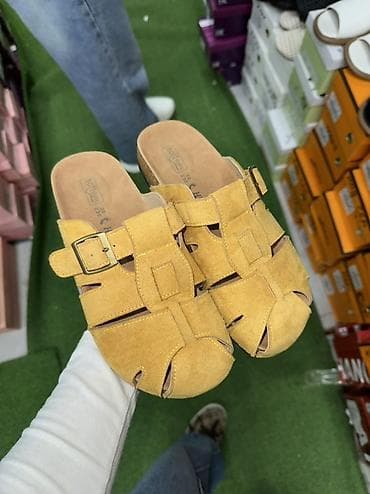 Замшевые сабо/мюли Soft Line - Модель: закрытые мюли и плетёные сабо