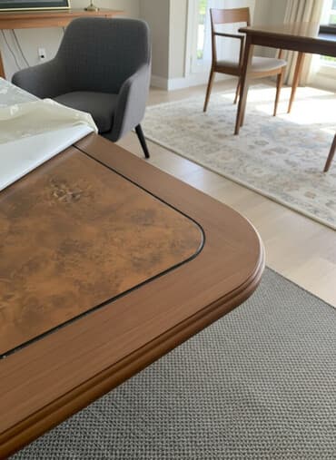 мебель с резьбой по дереву: Стол для зала, Б/у, Складной, Овальная — 2