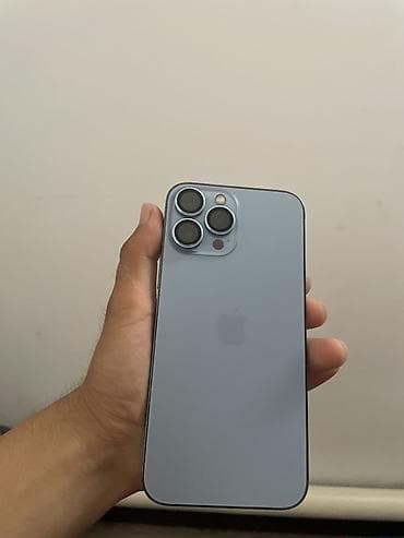 face id: IPhone 13 Pro Max, 128 ГБ, Голубой, Чехол, 79 % — 1