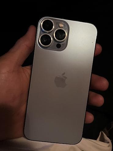 IPhone 13 Pro Max, Б/у, 512 ГБ, Серебристый, Защитное стекло, Чехол, Коробка, 77 %