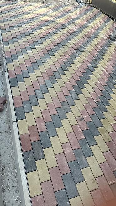 Плиткаларды төшөө: Укладка тротуарной плитки и брусчатки под ключ - Профессиональное — 2