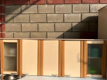 кухонный гарнитур бу бишкек: Кухонный гарнитур, Б/у, цвет - Бежевый, МДФ, Самовывоз — 2