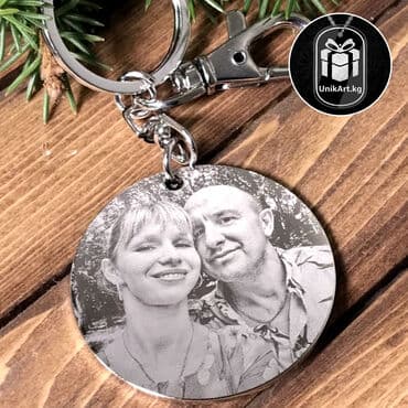 эксклюзивные свадебные пригласительные: Круглые брелки из ювелирной стали с вашим фото или текстом — 15