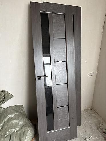 бу дверьи: Межкомнатная дверь, Б/у, Со стеклом, Распашная, С зеркалом — 2