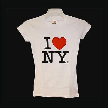 Футболка с принтом “I ❤️ NY” - Классический белый цвет - Глубокий