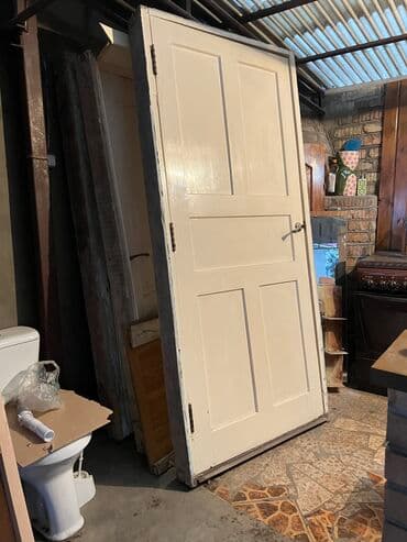 двери контейнера: Деревянная дверь Полотно 88х205 см С откосом в хорошем состоянии — 1