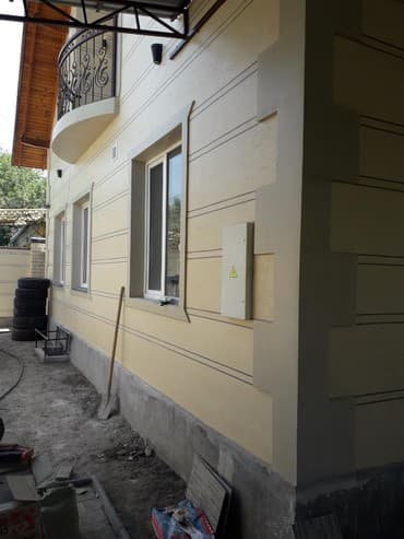 строительство домов из несъемной опалубки под ключ: Делаем все виды EURO утепление домов и текстура карает дождик житкий — 7