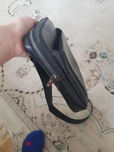 Чатырлар: Мужская сумка через плечо BUTUN - Материал: гладкая экокожа с — 2