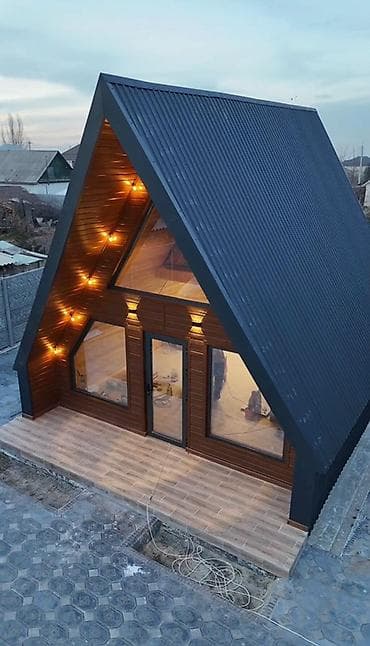 драгоценный камень: A-frame дом с панорамным остеклением. Строим А Фрейм | Барнхаус | — 2