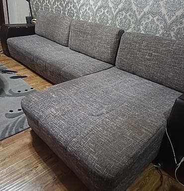 Офисная мебель: Угловой диван + модульная гостинная стенка и шкаф Комплект для — 4