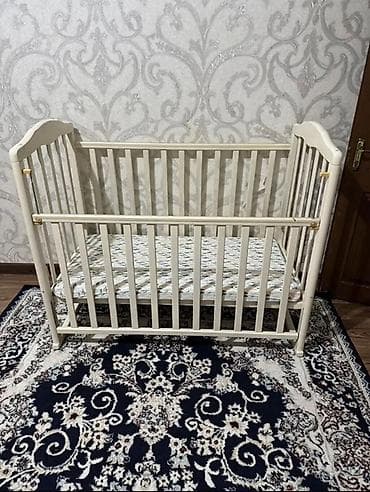детские кровати для девочек: Детская кроватка классическая, цвет слоновая кость — 2