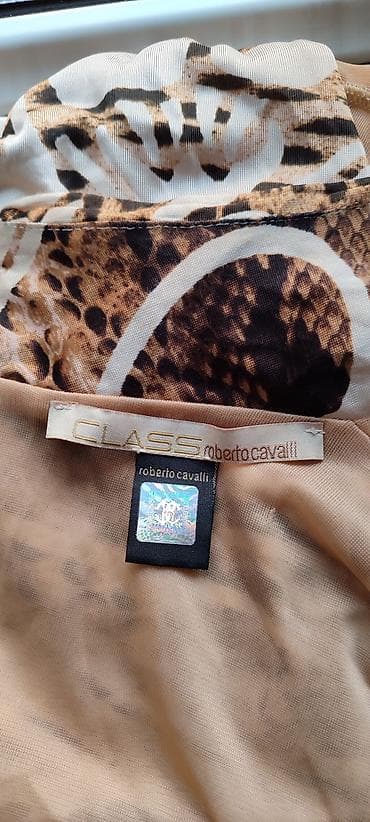cavalli: Вечернее платье, А-силуэт, Длинная модель, Вискоза, С рукавами, S — 8