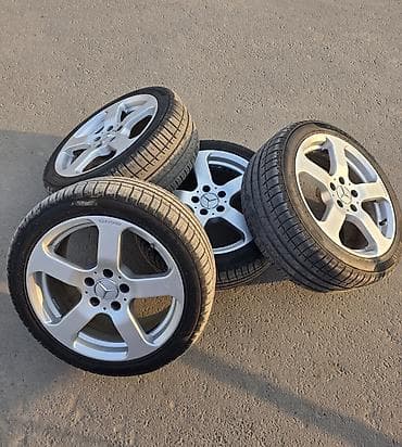 Колеса в сборе 225 / 45 / R 17, Лето, Б/у, Комплект, Легковые, Литые, отверстий - 5
