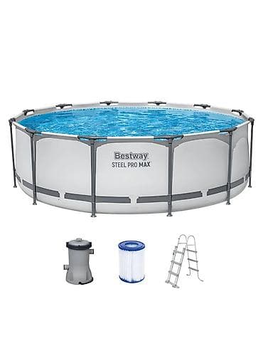 Спорт и отдых: Каркасный бассейн Bestway Steel Pro MAX 366×100 см Артикул: 56418 - — 8