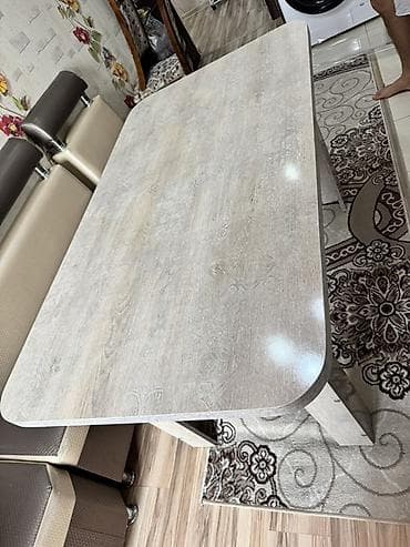 круглый стол для кухни: Кухонный стол прямоугольный - Размеры: длина 140 см, ширина 80 см — 3