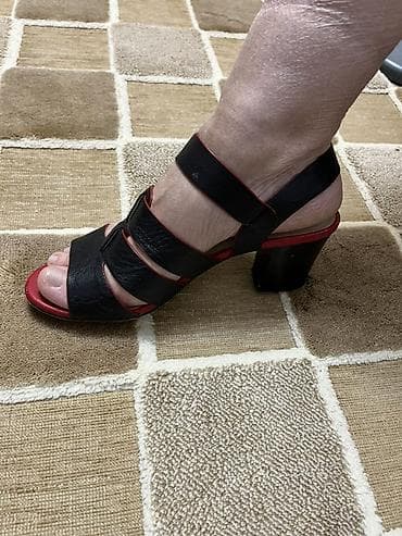 Босоножки, 38, Francesco Donni, Б/у, цвет - Черный, Самовывоз, Платная доставка