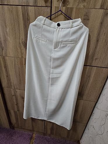 юбка мини: Юбка, Модель юбки: Прямая, Миди, По талии — 1