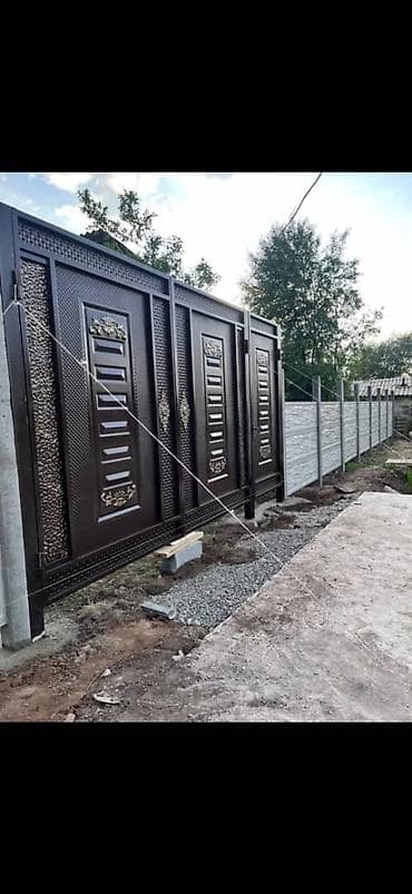 Үй жана бакча үчүн баардык: Металлоконструкции для двора: навесы, ворота и калитки - Навесы из — 7