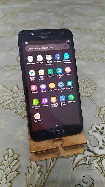 google pixe: Samsung Galaxy J7 2018, Б/у, 16 ГБ, цвет - Черный, 2 SIM — 1