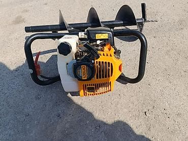 столбо: Бензиновый мотобур (ямобур) с шнеком б/у - Двигатель: 2‑тактный — 1