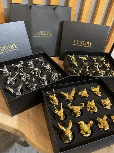 набор бокалов: Набор рюмок в подарочной коробке. Стопки перевертыши. 12 штук Стекло — 4